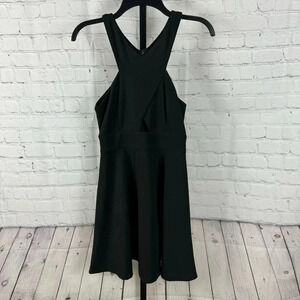 Lulu’s So Sophisticated Cutout Skater Dress Black Size Small